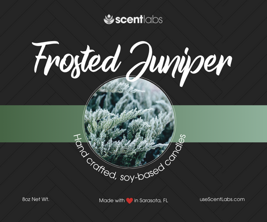 Frosted Juniper Coconut Soy Wax Candle