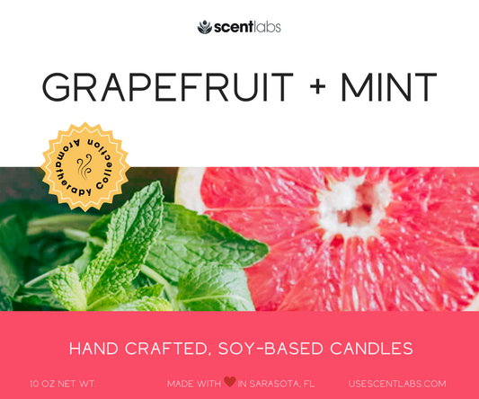 Grapefruit And Mint Aromatherapy Candle