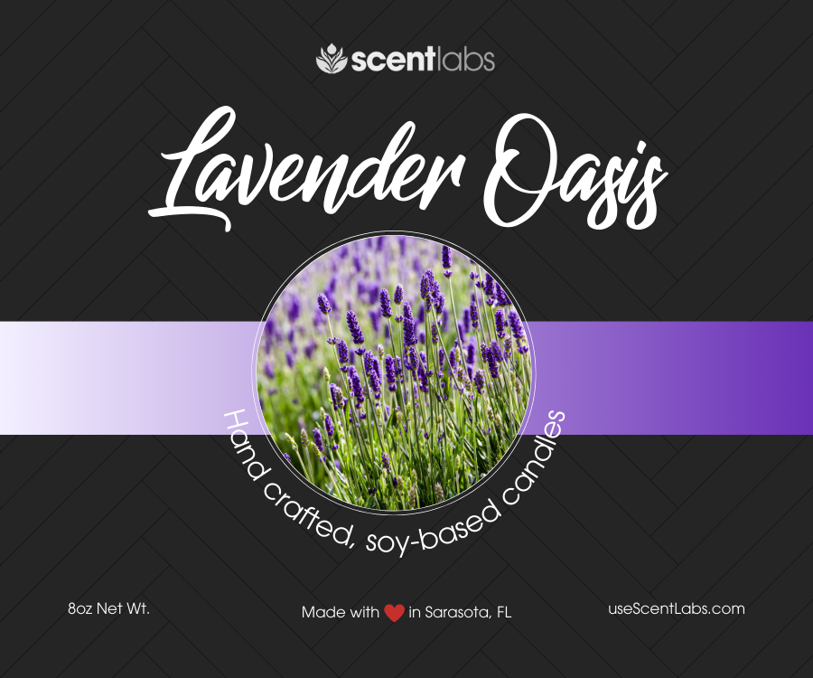 Lavender Oasis Coconut Soy Wax Candle