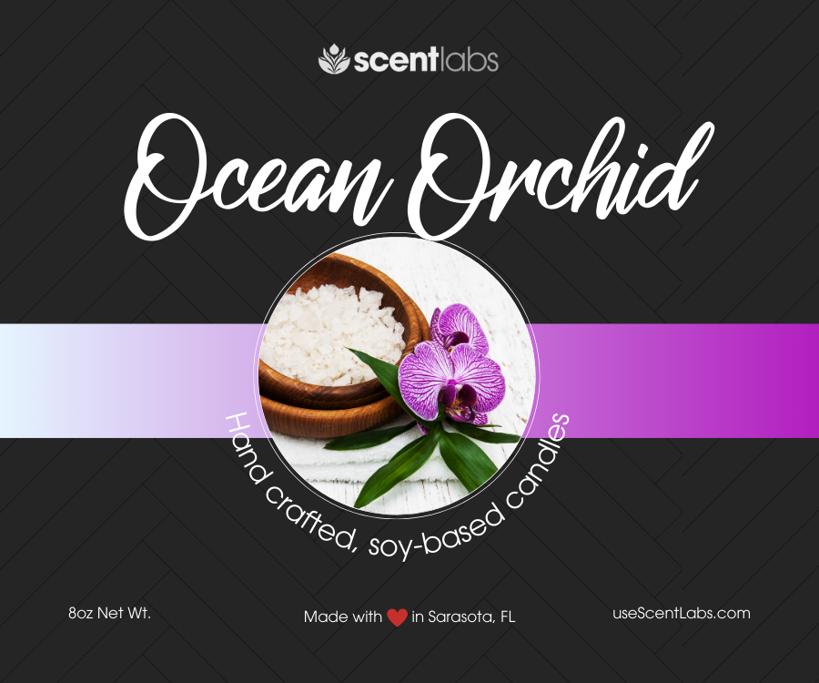 Ocean Orchid Coconut Soy Wax Candle