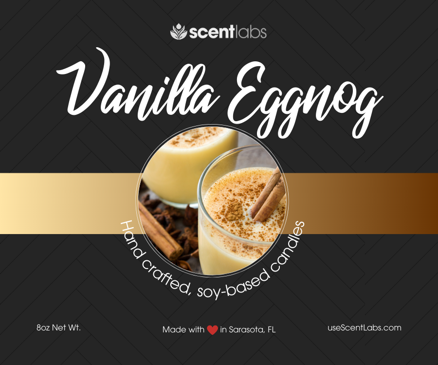 Vanilla Eggnog Coconut Soy Wax Candle